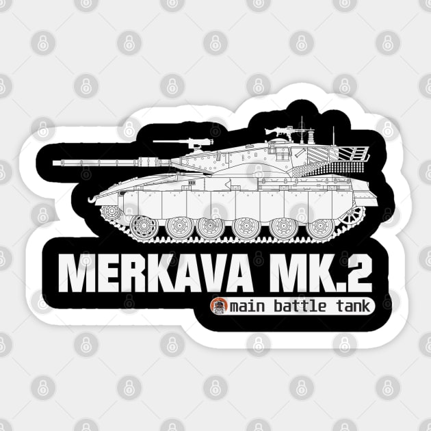 MBT Merkava Mk 2 Sticker by FAawRay